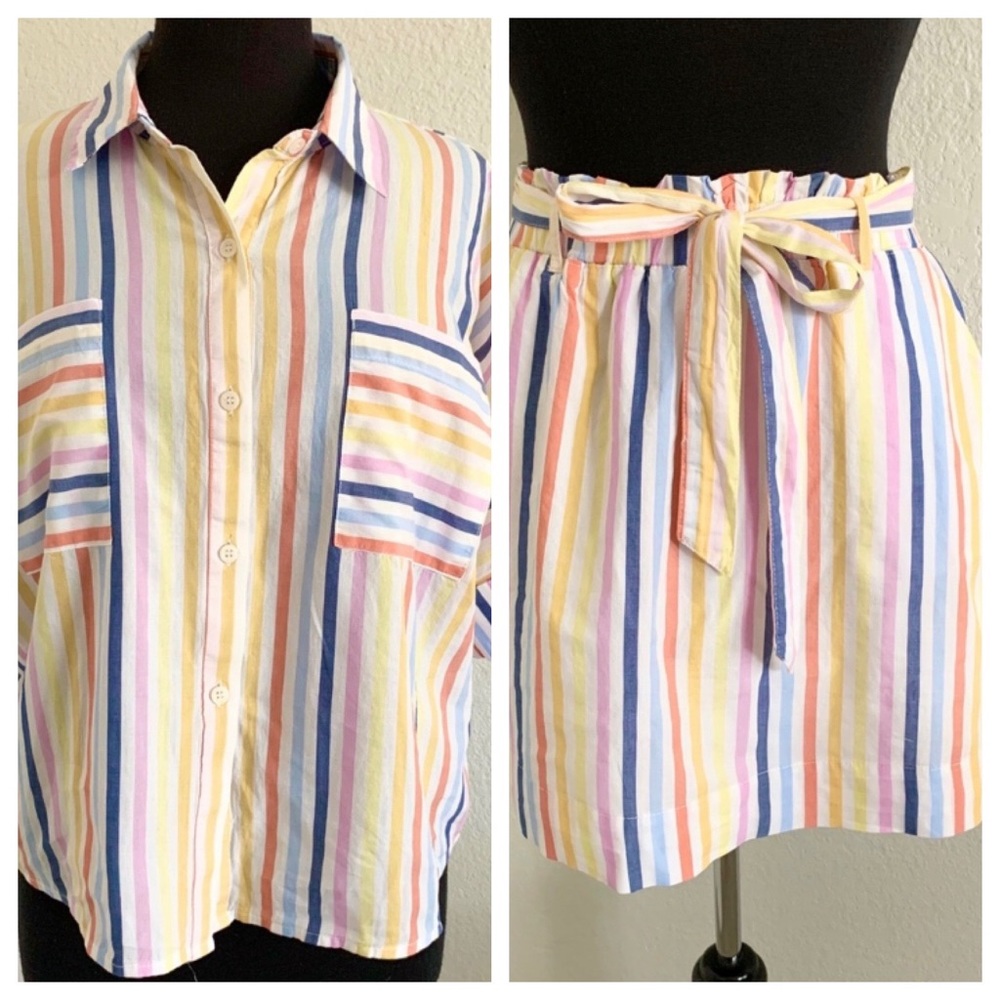 COPPER KEY 2pc top skirt size M